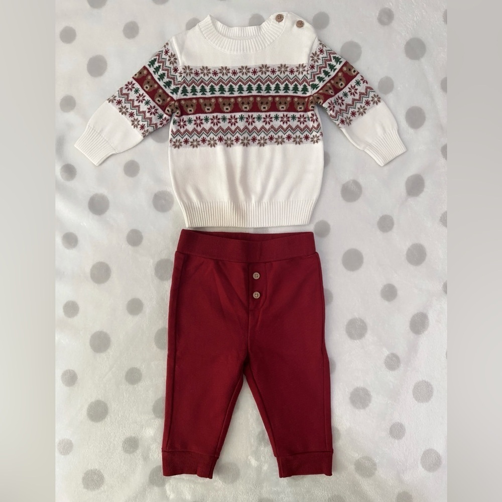 First Impressions Snowflake Sweater and Pants Set